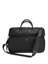 John Lewis Stackers Faux Leather Laptop Bag, Black- Buy online at McGrocer