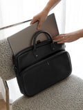 Stackers faux leather laptop bag black, UK version