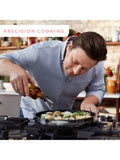 Tefal stainless steel cookware set with removable handles and wok, 18-piece, UK version