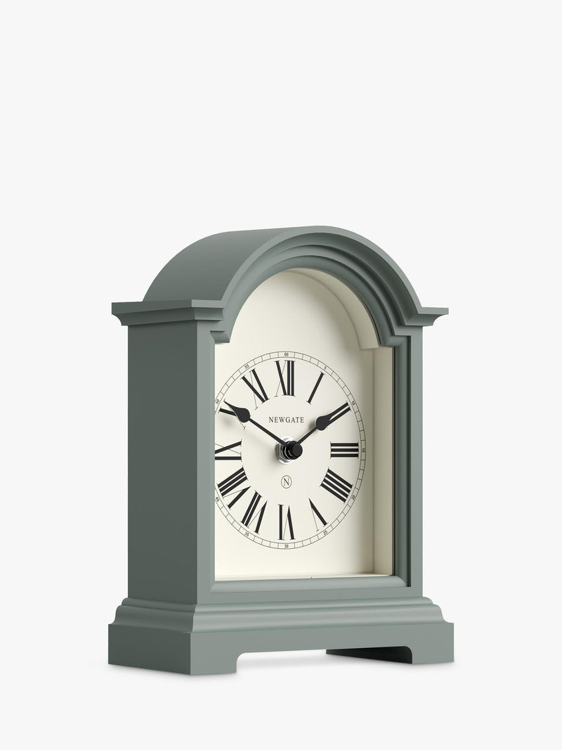 Newgate Clocks Fillmore mantel clock asparagus green (British brand)