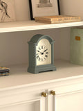 Newgate Clocks Fillmore mantel clock asparagus green (British brand)