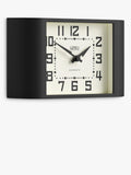 Newgate Clocks Mini Metro analogue mantel clock black - British product