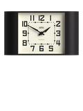 Newgate Clocks Metro square dial analogue wall clock black (British brand)