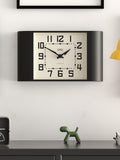 Newgate Clocks Metro square dial analogue wall clock black (British brand)