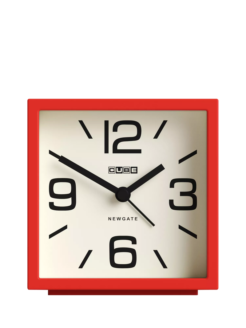 Newgate Clocks Mini Cubic Analogue Alarm Clock, imported from the UK