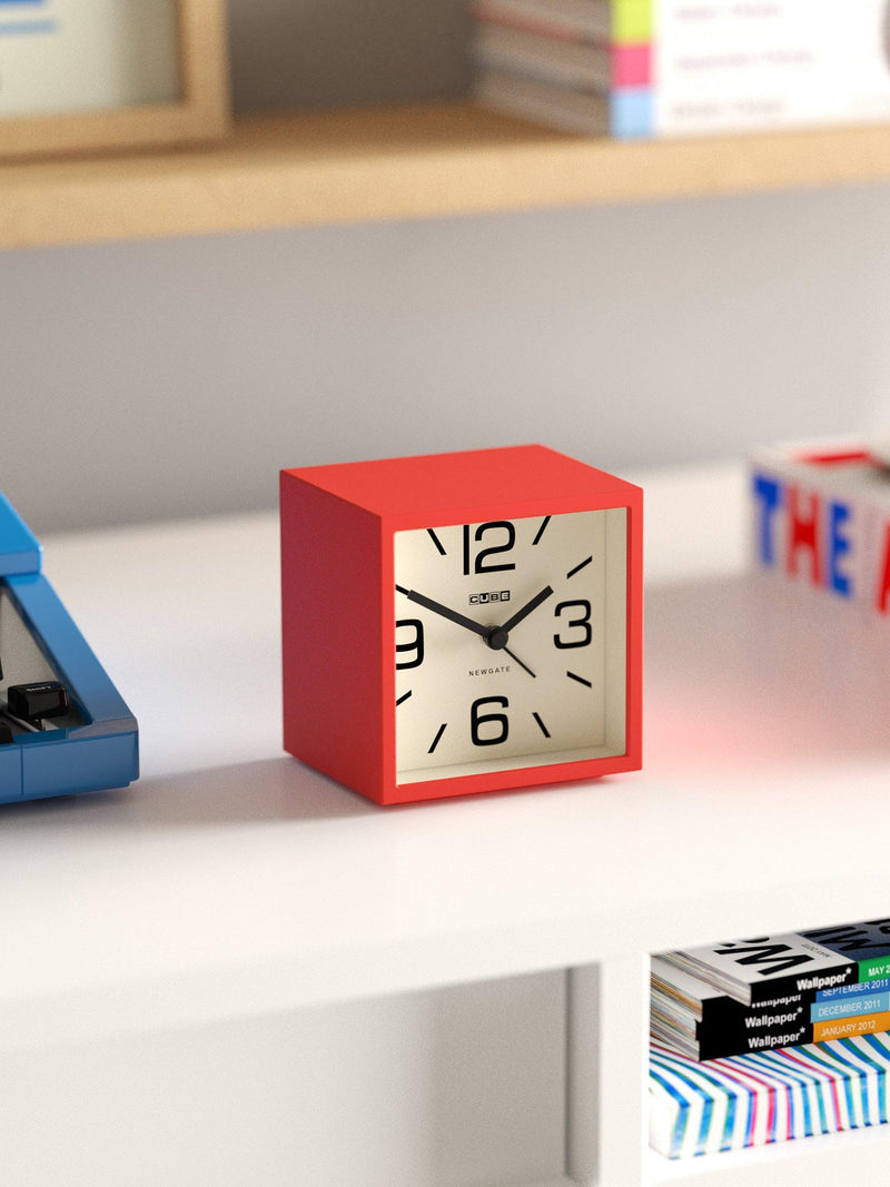 Newgate Clocks Mini Cubic Analogue Alarm Clock, imported from the UK