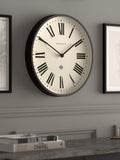 Newgate No2 Roman numeral wall clock black, imported from the UK