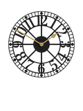 Newgate Clocks skeleton wall clock 40cm black - British product