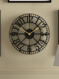 Newgate Clocks skeleton wall clock 40cm black - British product