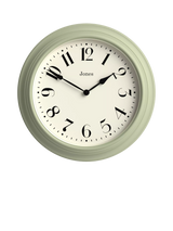 John Lewis Analogue Wall Clock with Vintage Arabic Numerals, 40cm, Desert Sage- Buy online at McGrocer