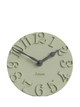 John Lewis Jones Clocks Hampstead Analogue Mantel Clock, Desert Sage, 16cm- Buy online at McGrocer