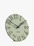 Jones Clocks Hampstead mantel clock desert sage (British brand)