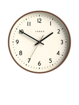 John Lewis Jones Clocks Jam Analogue Wall Clock, Mocha, 30cm- Buy online at McGrocer