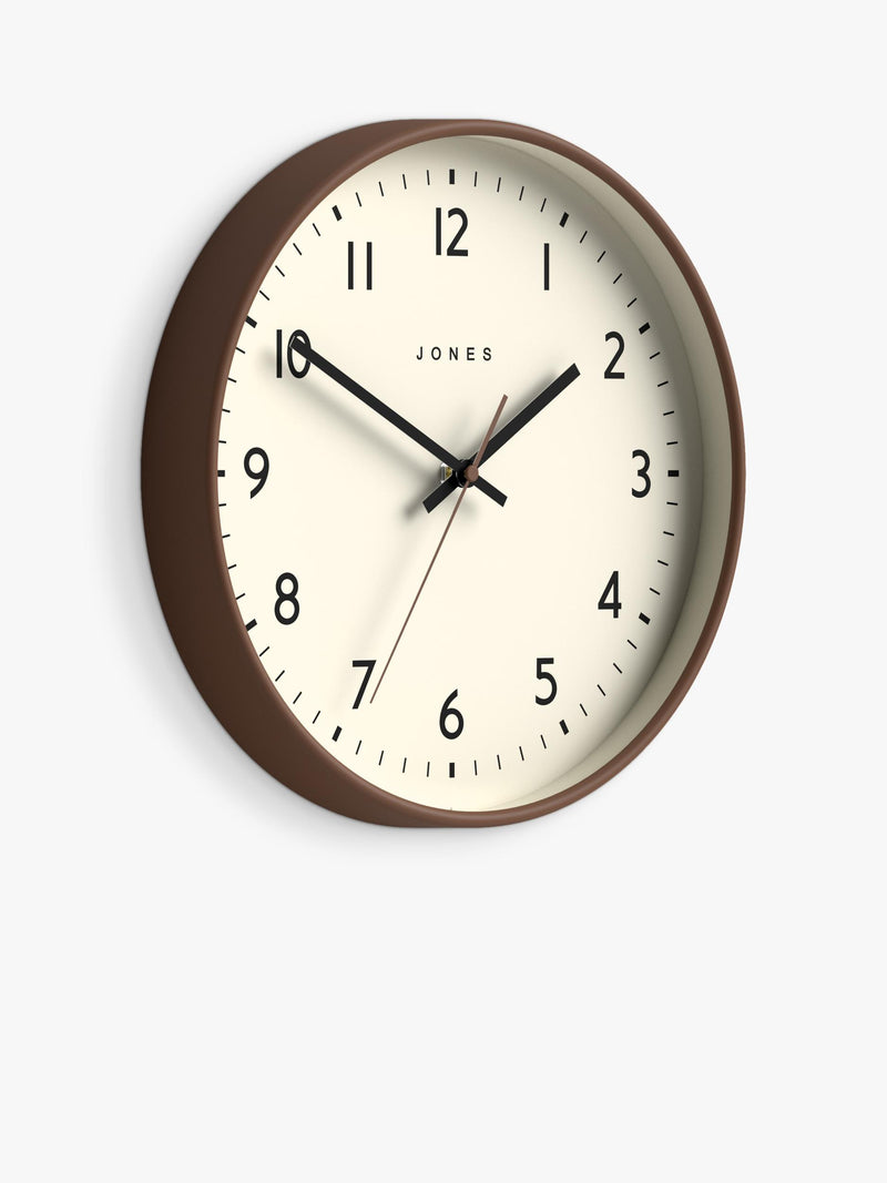 Jones Clocks Jam wall clock mocha 30cm, imported from the UK