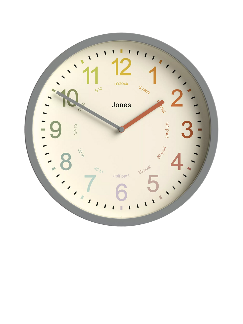 Jones Clocks Kids' Analogue Wall Clock 25cm
