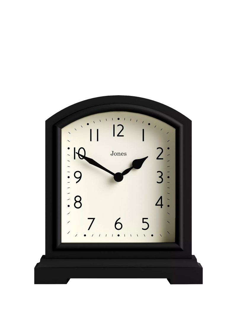 Jones Clocks tavern analogue mantel clock with quartz movement, UK version