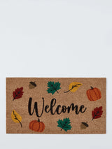 John Lewis John Lewis Autumnal Welcome Door Mat Multi 40 x 70cm- Buy online at McGrocer