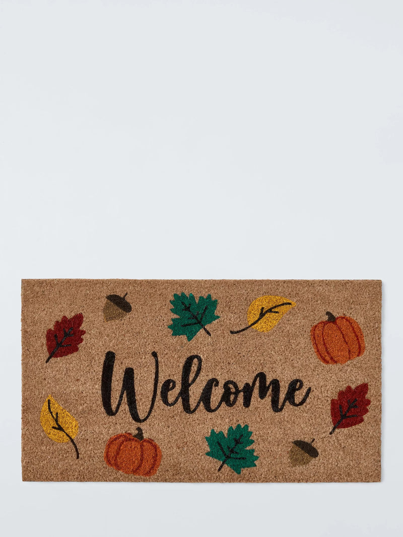John Lewis autumnal welcome door mat multi, imported from the UK