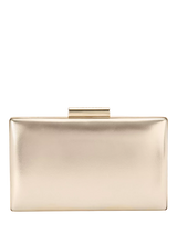 John Lewis Carvela Aintree Clutch Bag, Gold, H12 x W20 x D3cm- Buy online at McGrocer