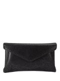 Carvela Stargaze crystal embellished envelope clutch bag, black, UK version