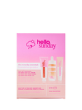 Hello Sunday Everyday Essentials skincare gift set with SPF50, imported from the UK