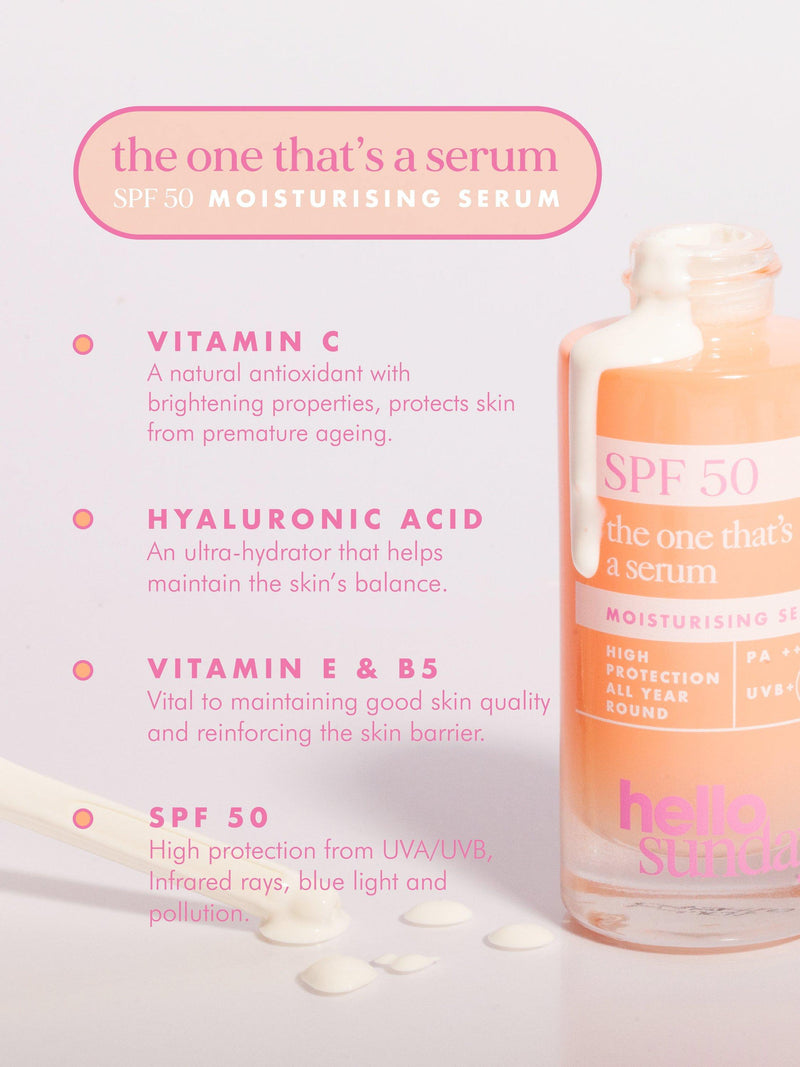 Hello Sunday Everyday Essentials skincare gift set with SPF50, imported from the UK
