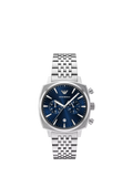 Emporio Armani AR11688 chronograph watch blue dial stainless steel, UK version