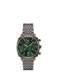 Emporio Armani chronograph green dial watch 40mm, imported from the UK