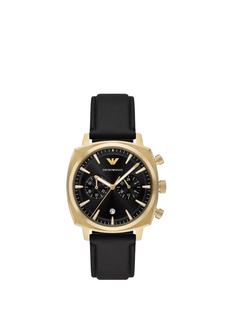 Emporio Armani chronograph watch black 40mm - British product