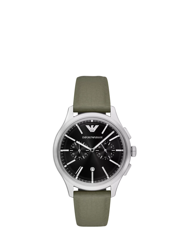 Emporio Armani chronograph watch AR11693 green 42mm - British product