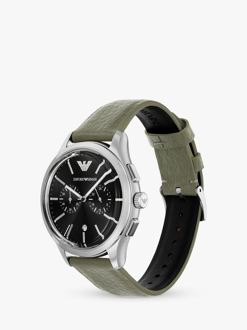 Emporio Armani chronograph watch AR11693 green 42mm - British product