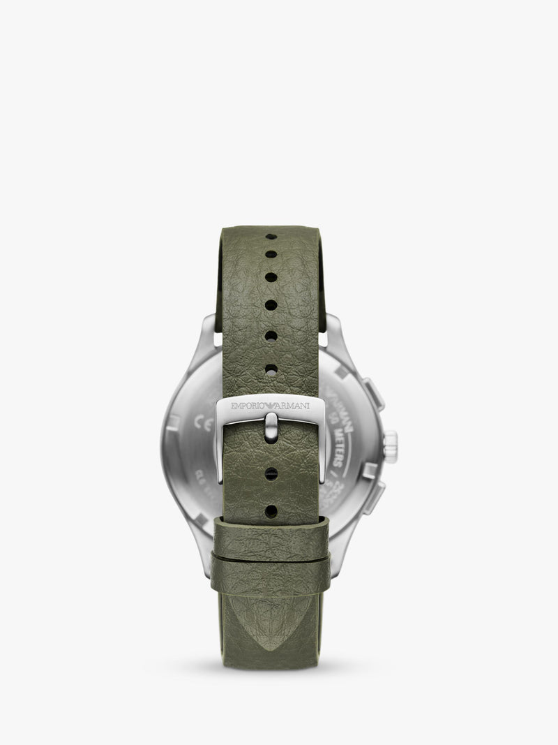 Emporio Armani chronograph watch AR11693 green 42mm - British product