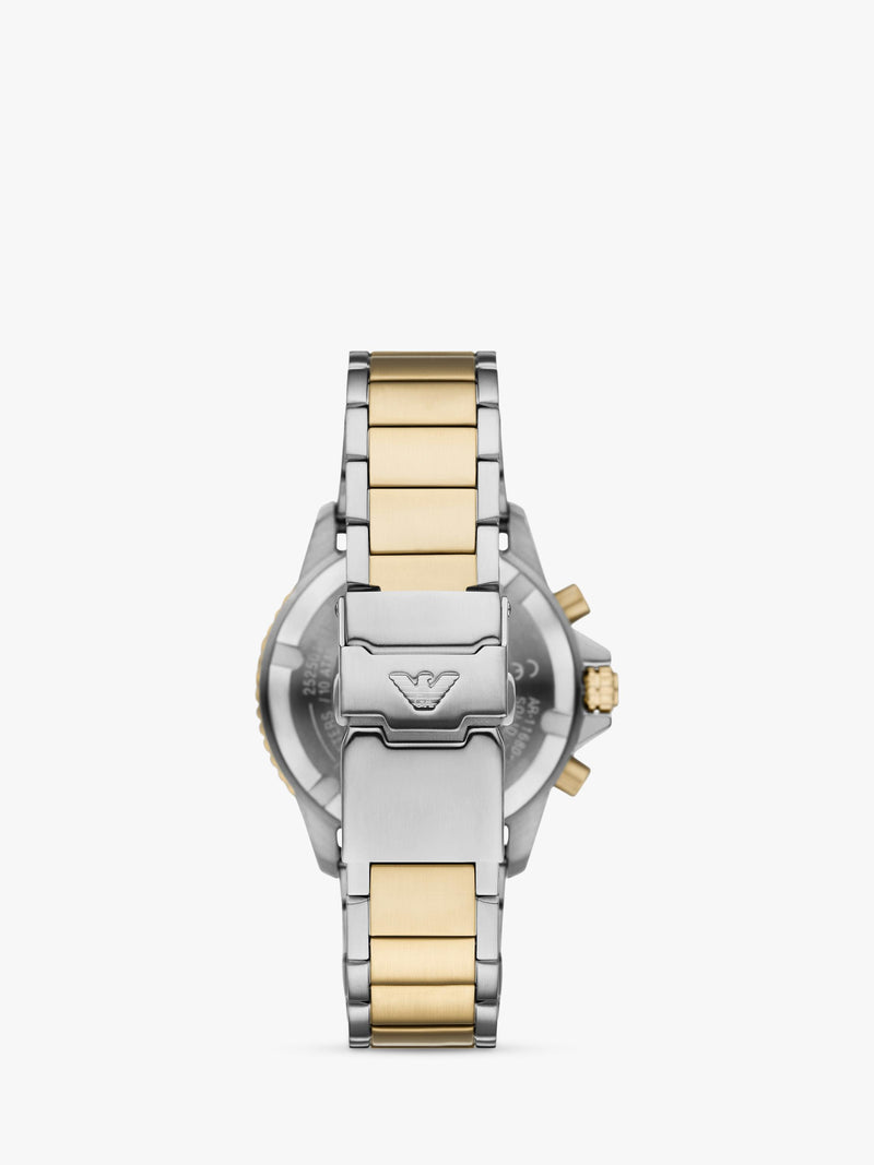 Emporio Armani World Explorer solar watch 43.5mm green dial (British brand)