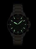 Emporio Armani World Explorer solar watch 43.5mm green dial (British brand)