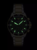 Emporio Armani World Explorer solar watch 43.5mm green dial (British brand)
