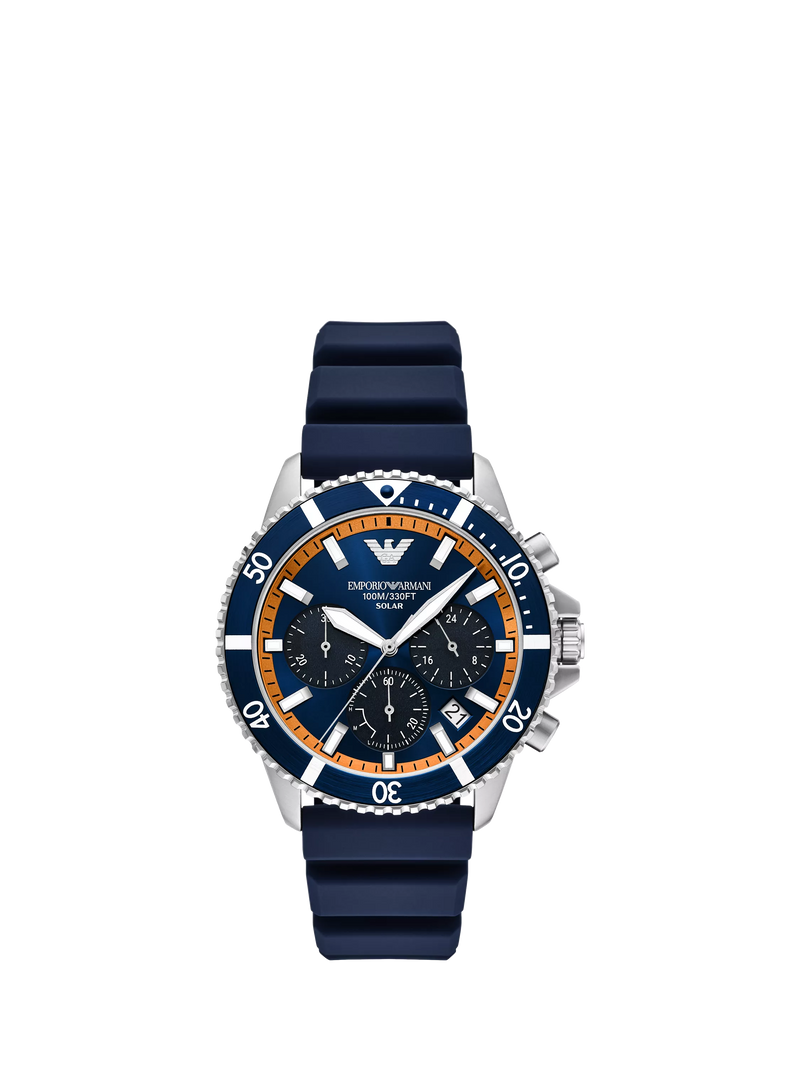 Emporio Armani World Explorer solar chronograph watch 43mm (British brand)