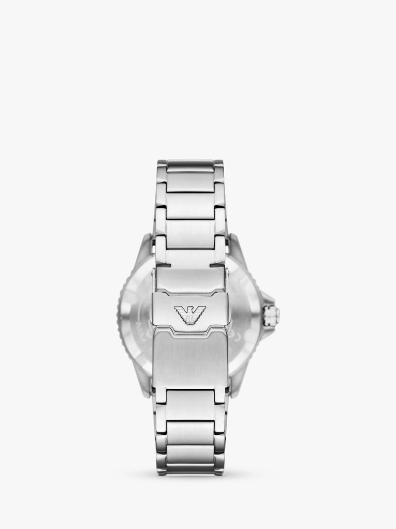 Emporio Armani World Explorer solar watch blue dial steel bracelet - British product