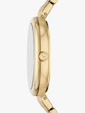 Emporio Armani oval gold-tone watch 34mm - British product