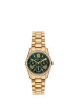John Lewis Michael Kors Lexington Lux Women's Bracelet Strap Watch, Green, 33mm- Buy online at McGrocer