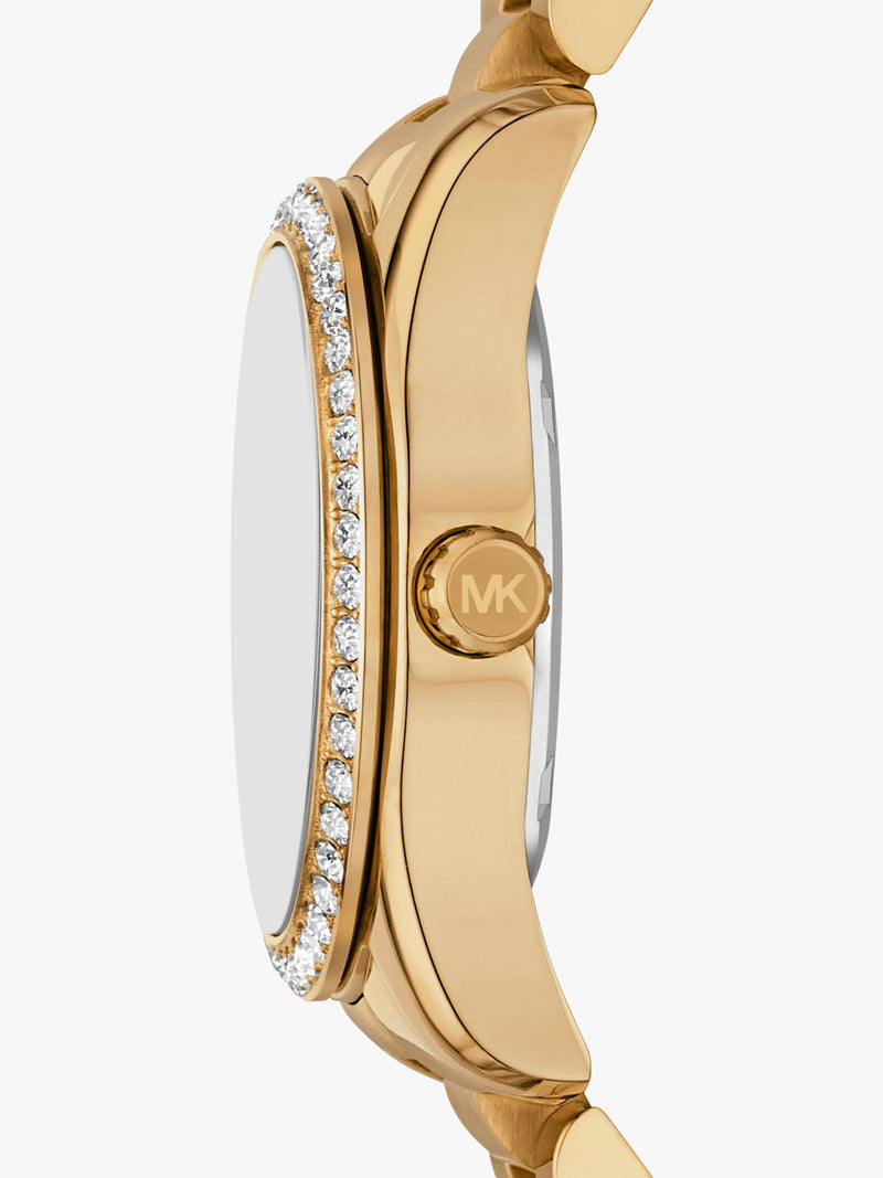 Michael Kors Lexington Lux watch green dial gold bracelet imported from the UK