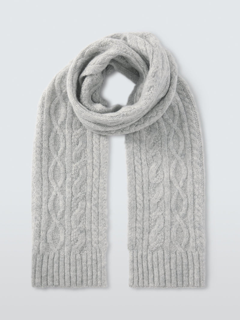 John Lewis cable knit wool blend scarf, imported from the UK