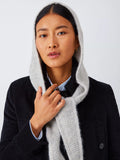 John Lewis Wool Blend Hood Scarf, Grey