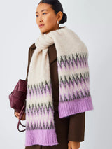 John Lewis John Lewis Fairisle Wool Blend Scarf- Buy online at McGrocer