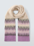 John Lewis Fairisle wool blend scarf 200x35cm - British product