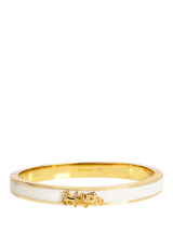 John Lewis Coach Enamel Bangle Bracelet, Gold- Buy online at McGrocer