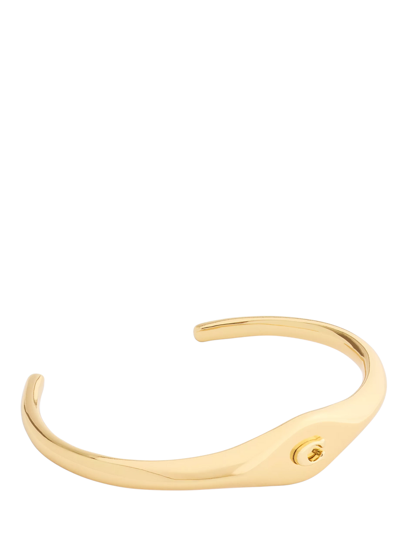 Coach signet sculpted C open cuff bracelet gold, UK version