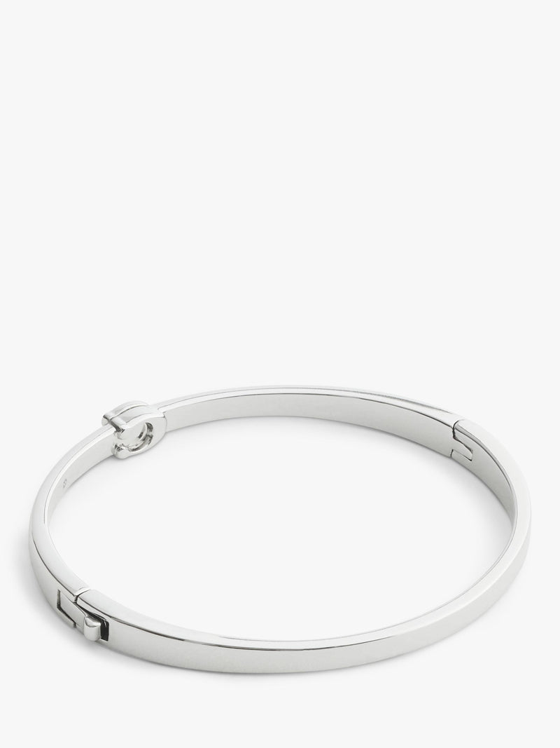 Coach silver rhodium plated bangle with C hardware - British product