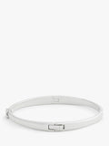 Coach silver rhodium plated bangle with C hardware - British product