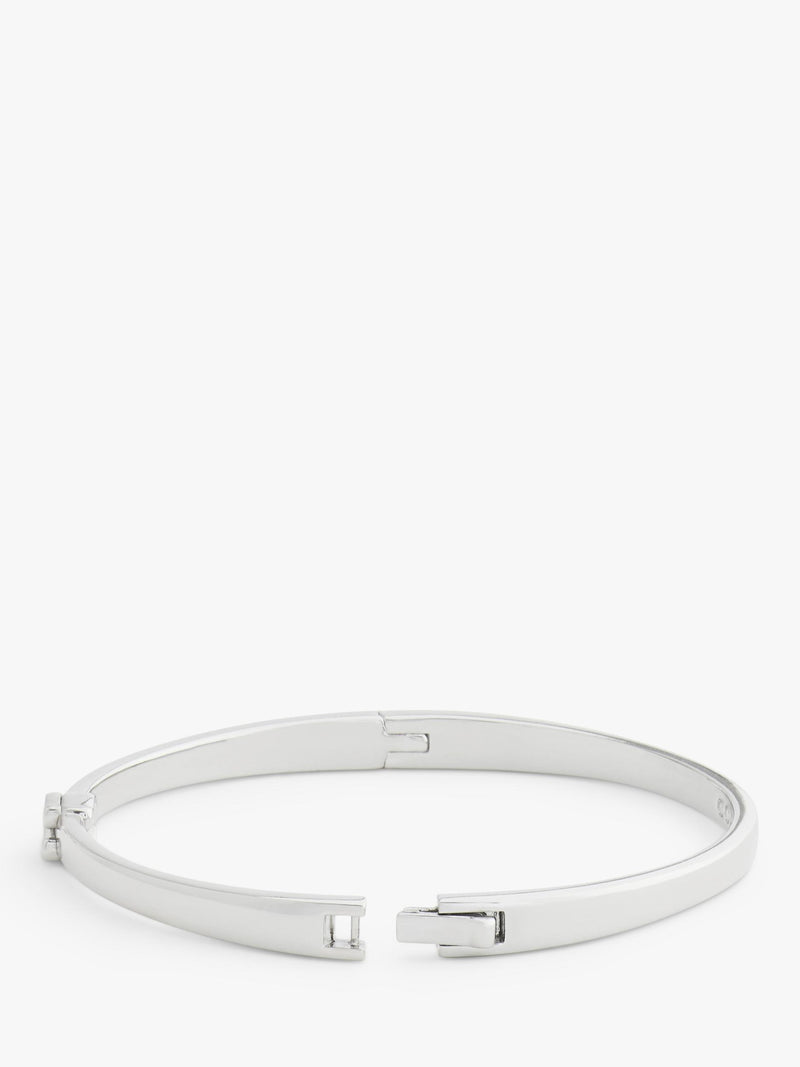 Coach silver rhodium plated bangle with C hardware - British product