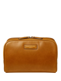 Aspinal of London leather cosmetic case Chestnut - British product